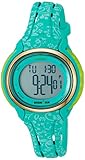 Timex Women's TW5M03100 Ironman Sleek 50 Blue Floral Silicone Strap Watch