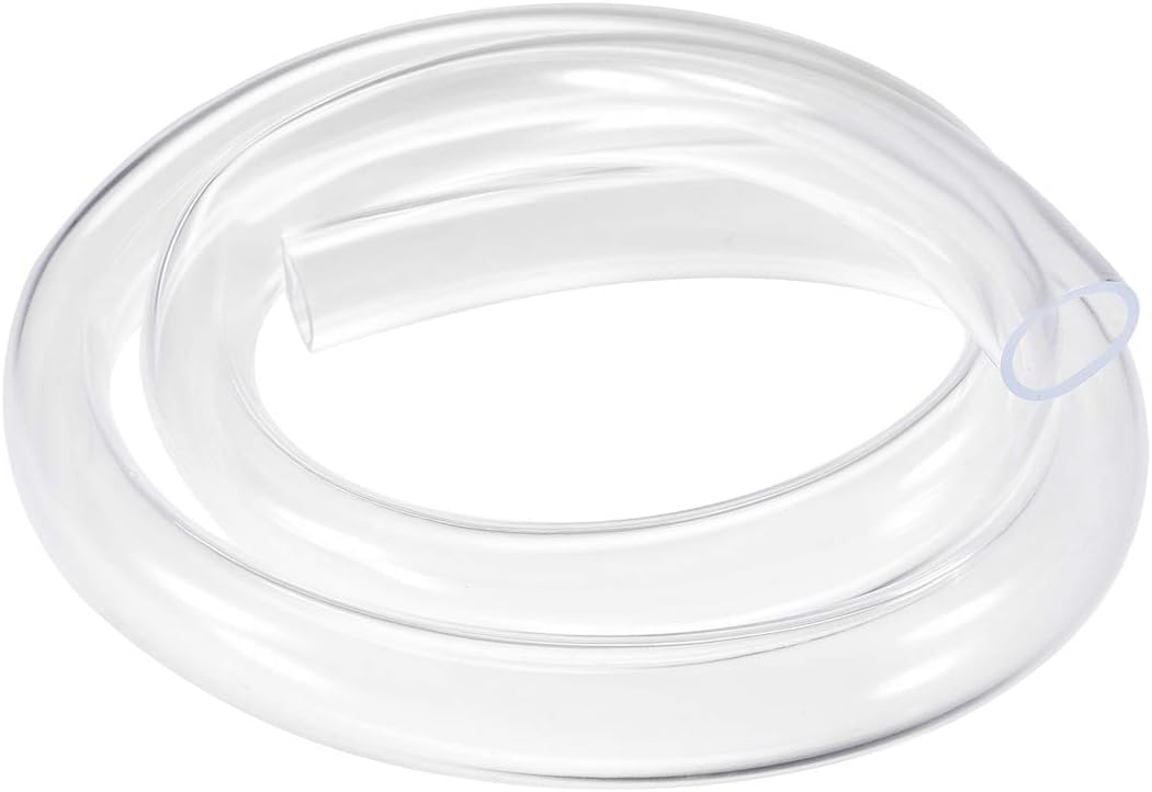 sourcing map PVC Hose Tube, 32mm(1.25") ID x 38mm(1.49") OD 1m/3.28ft Clear Vinyl Tubing, Plastic Flexible Water Pipe
