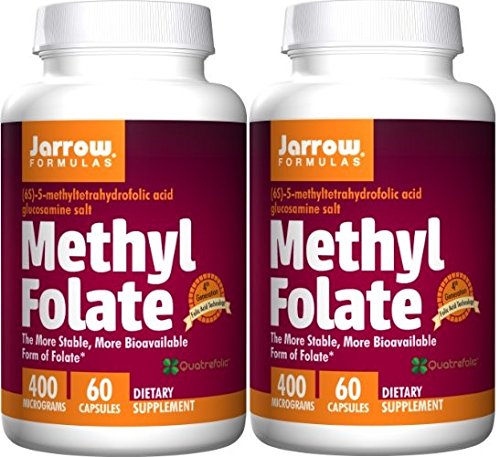 Jarrow Formulas Methyl Folate 5-MTHF, 400 Mcg (60 x 2) Jarrow Formulas Methyl Folate 5-MTHF, 400 Mcg (60 x 2)
