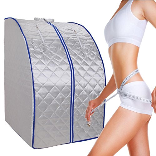 AmbienceoÂ FIRÂ FarÂ InfraredÂ PortableÂ IndoorÂ SaunaÂ RoomÂ SpaÂ TentÂ withÂ FoldableÂ ChairÂ FootÂ PadÂ RemoteÂ ControllerÂ 