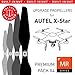 MAS Upgrade Propellers for Autel X-Star with Built-in Nut in Black - x4 in Set