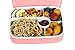 MAIRICO Premium Bento Lunch Box (Pink) for Adults and Kids - Beautiful 5 Compartment, BPA free, Leak-proof, Microwave, Freezer and Dishwasher Safe