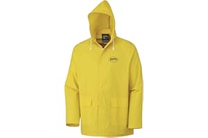 Pioneer V3010560-M Vented Rain Jacket - 2 Large Cargo Pockets, Yellow, M