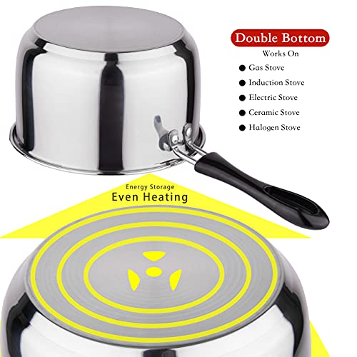 MultiSize 6 piece Inductive Pot Set, Pots and Pans Set, Cookware Sets