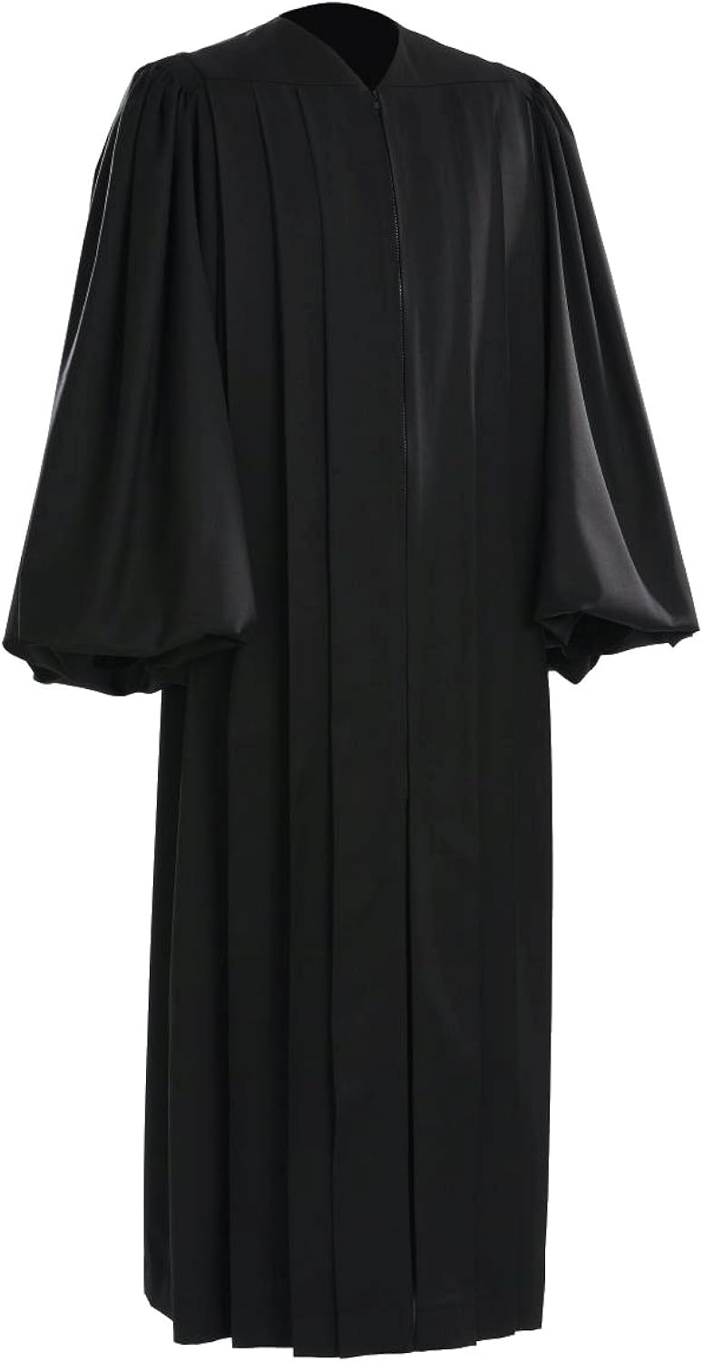 TIMELESS Women Magisterial Judge Robe gold silk Custom Size Black