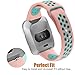NO1seller Top Bands Compatible for Fitbit Versa Small Large, Soft Silicone Sport Strap with Ventilation Holes Replacement Wristband for Fitbit Versa Fitness Smart Watch Women Men