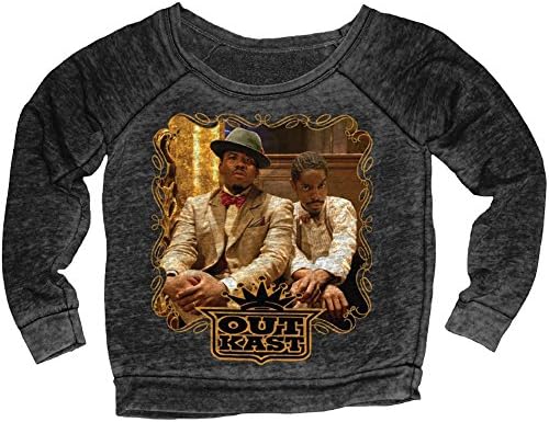 Outkast Photo Girls Jr Sweatshirt X-Large Heather Charcoal
