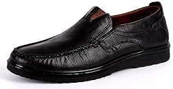 Asifn Men Casual Driving Shoes Leather Penny