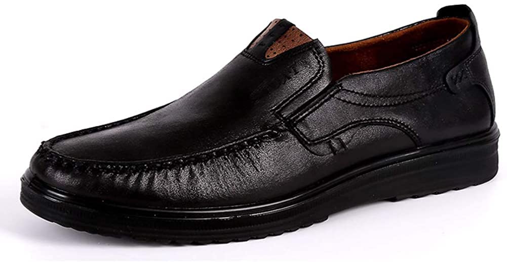 Asifn Men Casual Driving Shoes Leather Penny