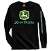 John Deere Black Long Sleeve Shirt-XLarge