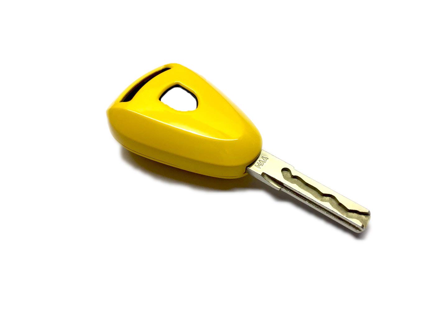 Remote Key Cover for Porsche 987 997 Pre-Facelift Silver Head Remote Key Case (Gloss Yellow)