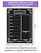 Weekly Menu | Magnetic Chalkboard Style Refrigerator Meal Planner | Grocery Shopping List | Dry Erase Board | Large Calendar | Kitchen Organizer | Smooth Black Surface | Waterproof | 11 x 15 inches