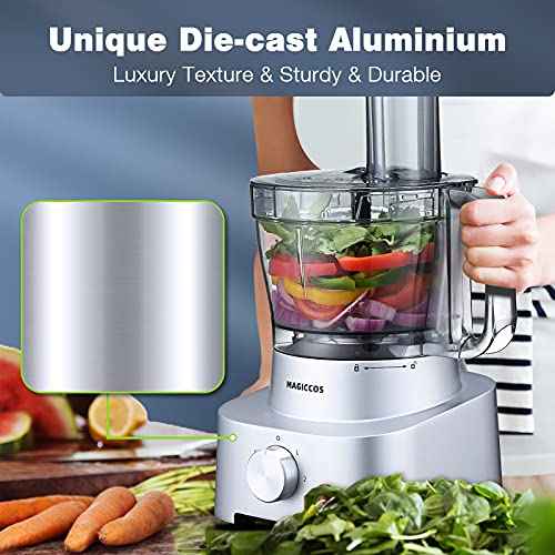 10 in 1 Food Processor 2021 MAGICCOS 14 Cup Food Processor, Upgraded