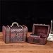 THY COLLECTIBLES Vintage Wooden Embossed Flower Pattern Jewelry Treasure Box Storage Organizer Trinket Keepsake Chest Pack of 3