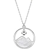 Alissl Basketball/Soccer/Softball/Volleyball Necklace for Teen Girls Women, Adjustable Sport Jewelry Accessories Birthday Christmas Gift for Sports Lovers Daughters Mom Sister Wife Friends Grandma