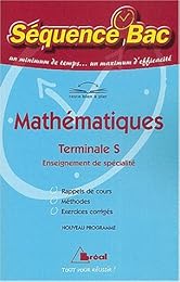 Mathématiques, terminale S