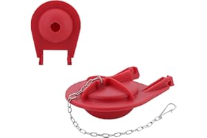 PURITYSAGE 3.5-Inch Large style Toilet Flapper Replacement Kit with Chain,Compatible with Kohler GP1039444 Toilet Flapper for One-Piece Toilets with Class Five Technology,Strong Sealing,Red (1-Pack)