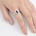 CHOOSE YOUR COLOR Sterling Silver Long Oval Ring