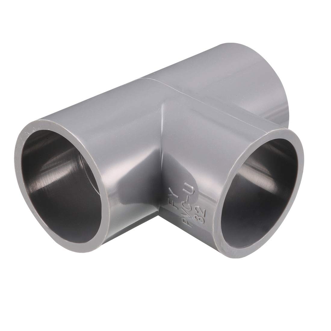 sourcing map 32mm Slip 90 Degree PVC Pipe Fitting Elbow Coupling Adapter Gray 2 Pcs