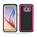 Galaxy S7, Berry Accessory(TM) [Drop Protection] Protective Case [Shock Proof] [Dual Lawyer] Hybrid Defender Armor Case Cover For Samsung Galaxy S7 With Free Berry logo stand holder(Hot Pink)