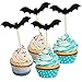 (Pack of 20) Black Bat Cupcake Toppers - Party Picks - Food Picks for Halloween Party Supplies