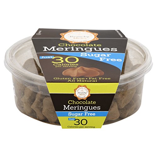 Krunchy Melts Sugar Fee Chocolate Meringues, 2-Ounce Tub (Pack of 12)