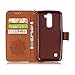 Harryshell LG K7 Case, LG Tribute 5 Case, Caving Dream Catcher PU Wallet Leather Case Cover with Card Slots & Strap for LG K8 / Escape 3 / Phoenix 2