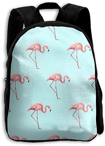 Pink Flamingo School Backpack Travel Bags Bookbag For Kids