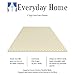 Everyday Home Twin Mattress Topper-Egg Crate Ventilated Foam Size, Beige