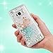Compatible with Galaxy S8 Case, Galaxy S8 Glitter Liquid Case Protective Bumper Case Floating Bling Sparkle Quicksand Pretty Fashion Design for Samsung Galaxy S8, Cats Fish