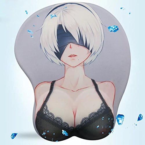 Doer Silicon Gel Soft 3D Mouse Pad with Wrist Support Rest Mat for Office, Computer, Laptop - Durable &amp; Comfortable for Easy Typing and Gaming (Sexy #3)