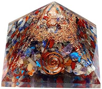 Spiritual ElementzMulti Orgone Pyramid (3'Inch) Stone for Generating Positive Energy and Removing Negative Ones.