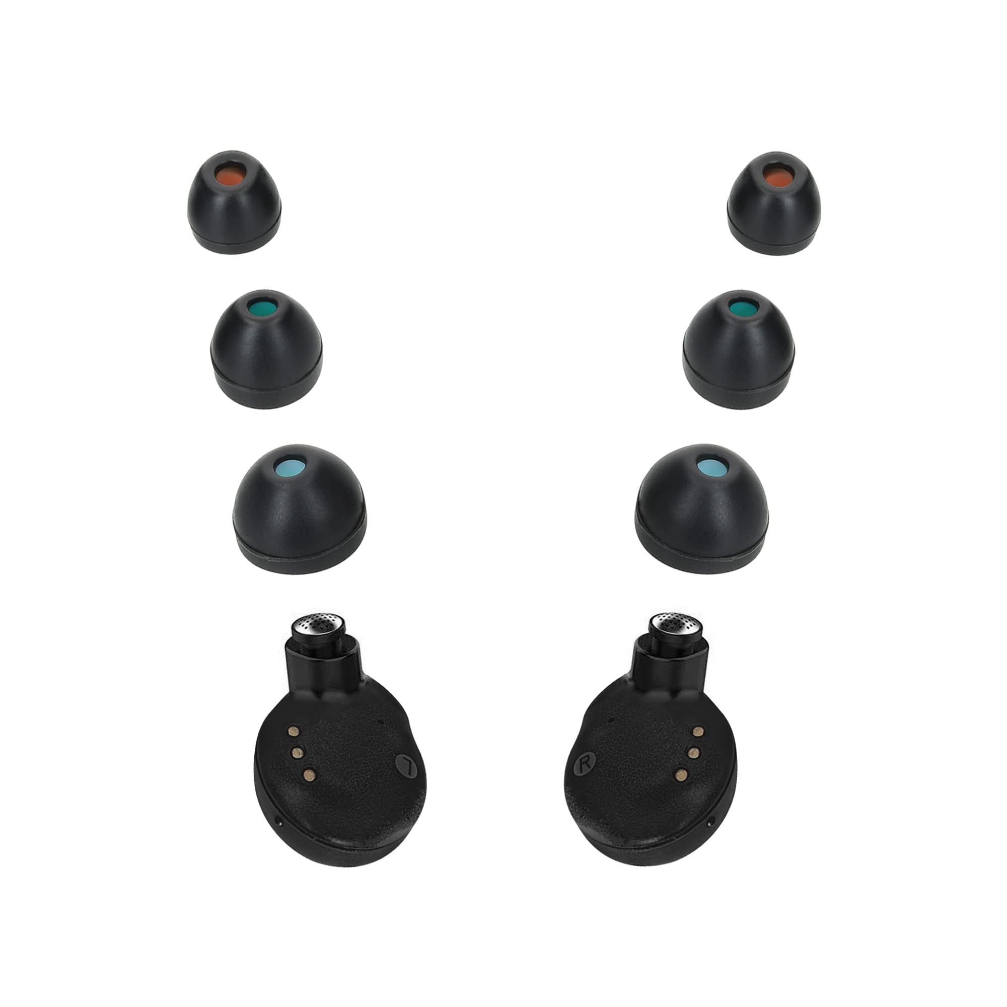 kwmobile 6x Replacement Ear Tips Compatible with Sony WF-C500 Headphone/WI-C200 Headset - Set of Silicone Eartips for Earbuds Headphones