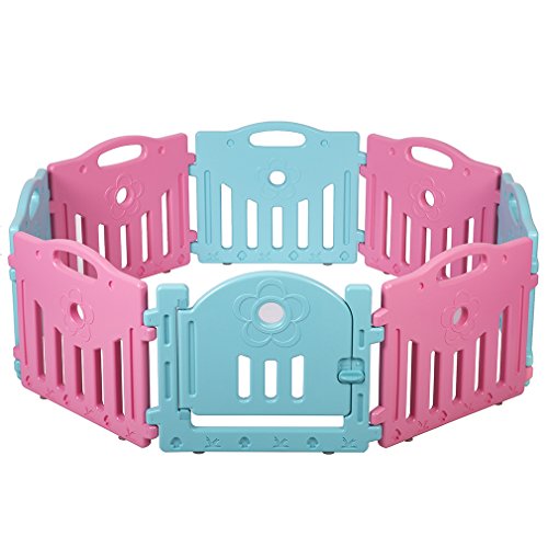 Baby Playpen Kids 8 Panel Safety Play Center Yard Home Indoor Playpen