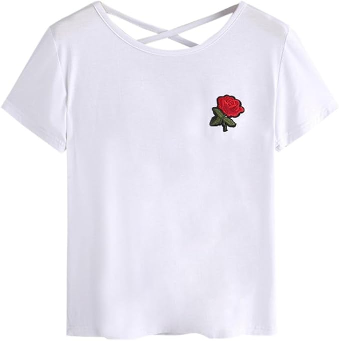 t shirt con rose