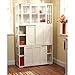 SilkWood Studio Pacific Sliding Doors Stackable Cabinet, White