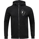 Pro Standard Mens NBA Boston Celtics Classic Triple Black Full Zip Hoodie Triple Black 3Xl