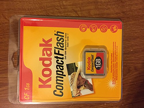 Kodak 1GB Compact Flash Memory Card,Retail Package (KPCF1GBSCN)