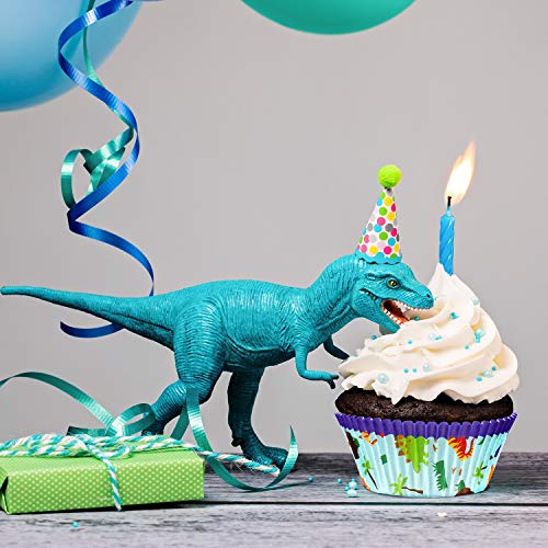 200 Pieces Dinosaur Cupcake Wrappers Dino Cupcake Holders Dinosaur