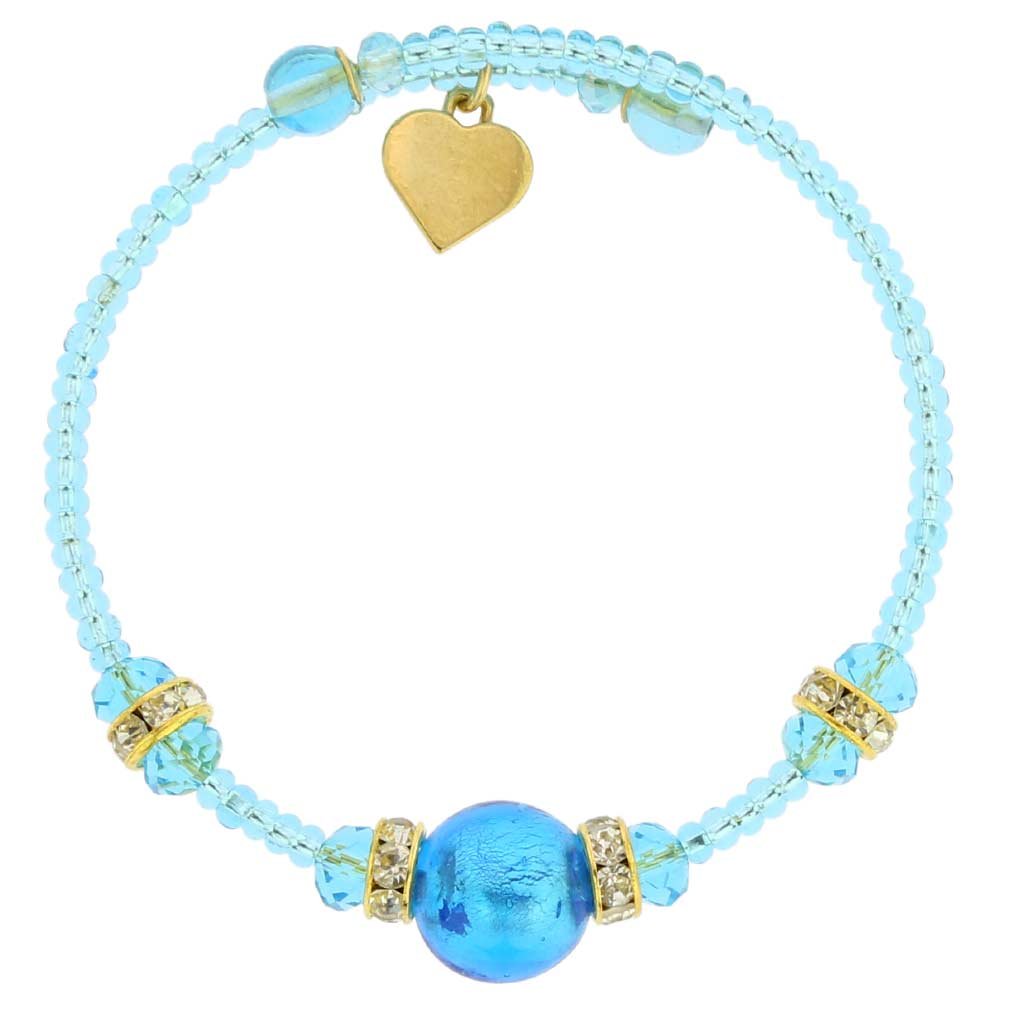 Glass Of Venice Carino Murano Glass Bracelet - Aqua