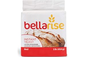 Bellarise (Red) Instant Dry Yeast - 1 LB Fast Acting Instant Yeast for Bread