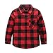 Grandwish Kids Long Sleeve Plaid Flannel Shirt 10