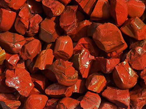 Fundamental Rockhound Products: Rough RED JASPER Bulk Rock for Tumbling, Metaphysical Use, Gemstones Healing Crystals * Wholesale Lot * ... from India (1/2 lb)