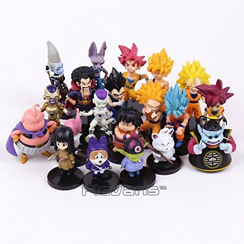 Drago Ballss Z PVC Figures Toys 20pcs/set Son Go-ku Vetega Majin Buu Freeza Beerus Whis Mark Karin Gotenks