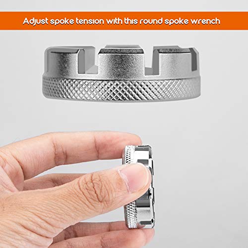 Winzwon Bike Spoke Wrench Tool 4 Pack Spoke Tool for Bicycle Rim Correct Kit Cycling Pocket Tools
