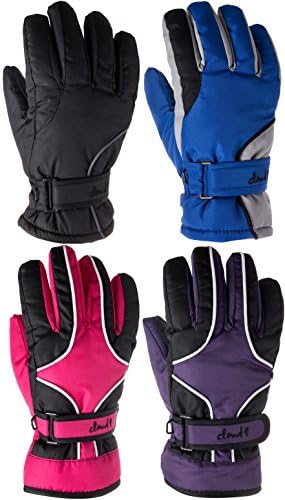 Cloud 9 GogglesKids Youth Teens Ski Gloves Cold Weather Waterproof 3M Lined Girls Boys Gloves