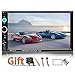 Double Din Car Stereo 7 Inch Touch Screen Headunit MP5 Player USB TF FM Radio Car Audio Receiver Bluetooth Support Backup Rear View Camera Mirror Link and Car Tuning Tools
