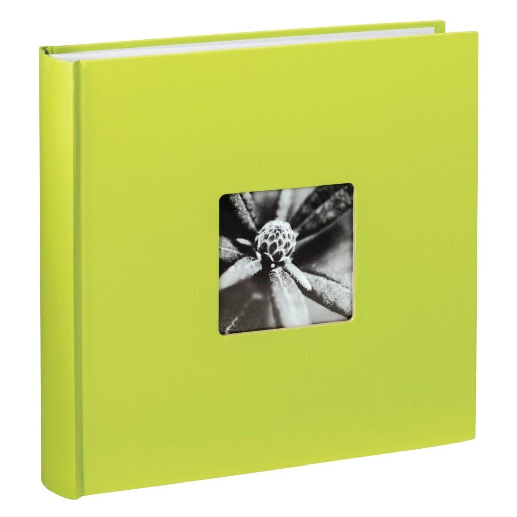 Hama Jumbo Album Fine Art, 100 White Pages, Photo Album, Kiwi/Green, 30 x 30 cm