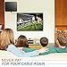 TV Antenna Indoor Digital HDTV Freeview 4K HD VHF UHF for Local Channels 130 Miles with Signal Amplifier for All Television 16.4 ft Cable
