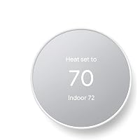 Google Nest Thermostat (Renewed) - Programmable Smart WiFi Thermostat For Home - Charcoal